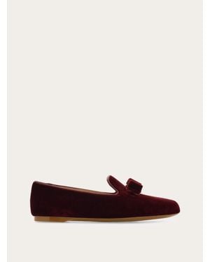 Ferragamo Vara Bow Loafer - Red