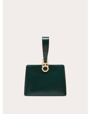 Ferragamo Gancini Mini Clutch - Green