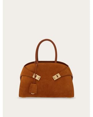 Ferragamo Hug Handbag (M) - Brown