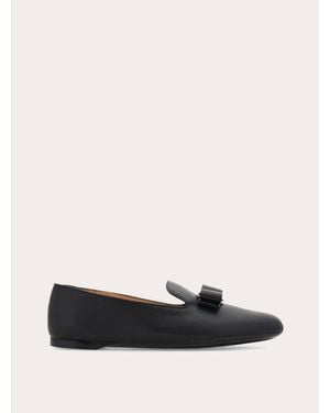 Ferragamo Vara Bow Loafer - Black
