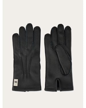 Ferragamo Lined Gloves - Black