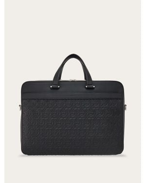 Ferragamo Herren Gancini Aktentasche - Schwarz