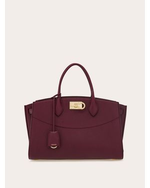 Ferragamo New Studio Soft Bag (L) - Purple