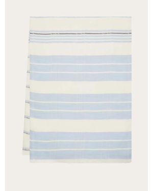 Ferragamo Check Stole - Blue