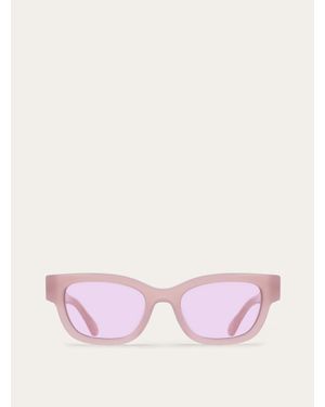Ferragamo Rectangular Frame Sunglasses - Pink