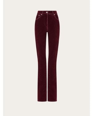 Ferragamo Five Pocket Trouser - Red