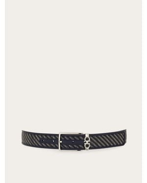 Ferragamo Adjustable Belt - White