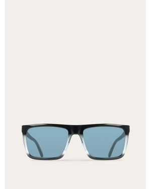 Ferragamo Rectangular Frame Sunglasses - Blue