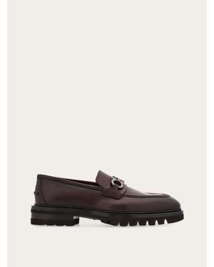 Ferragamo Herren Loafer Mit Gancini-Ornament Größe - Weiß