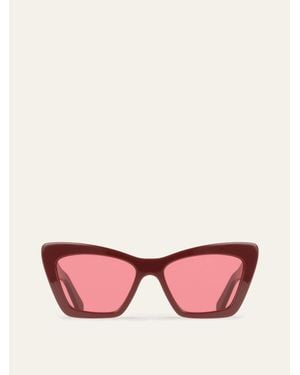 Ferragamo Femmes Lunettes De Soleil Rouge - Rose