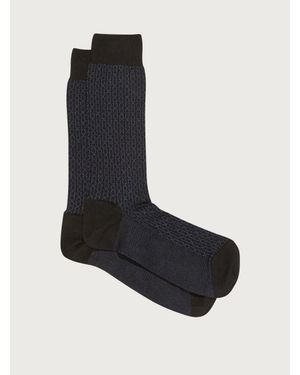 Ferragamo Medium Gancini Sock - Black