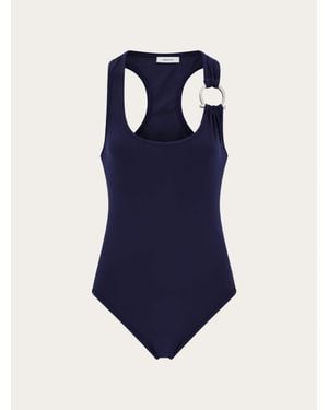 Ferragamo Mujer Gancini Full Costume Azul
