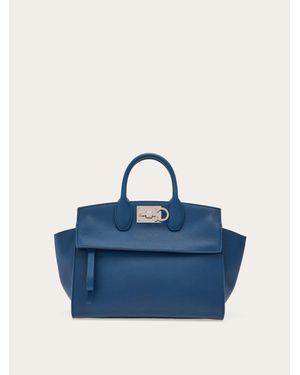 Ferragamo Studio Soft Bag (M) - Blue