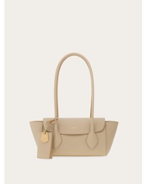 Ferragamo Donna Tote Bag East-West (S) - Neutro