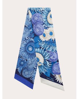 Ferragamo Sunflower Print Bandeau - Blue