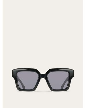Ferragamo Rectangular Frame Sunglasses - Black