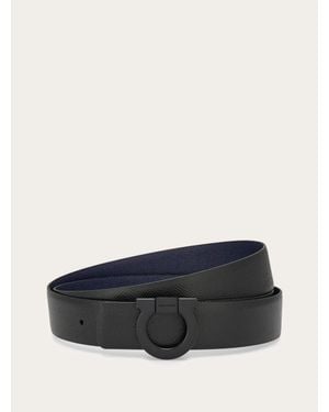 Ferragamo Fixed Reversible Belt - White