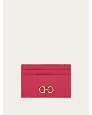 Ferragamo Gancini Credit Card Holder - Pink
