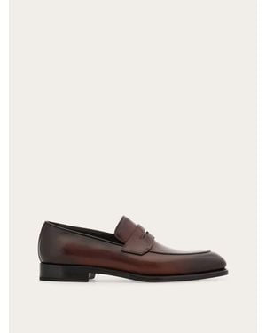 Ferragamo Tramezza Penny Loafer - White