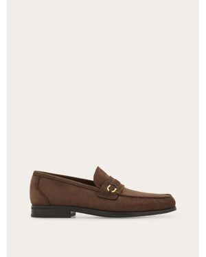 Ferragamo Herren Loafer Mit Gancini-Ornament Größe - Braun