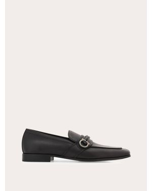 Ferragamo Gancini Ornament Moccasin - White