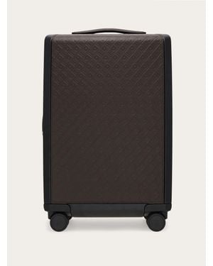 Ferragamo Embossed Gancini Hand Luggage - Black
