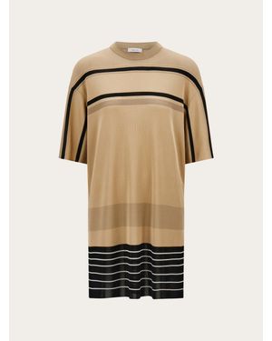 Ferragamo Mujer Jersey De Viscosa - Neutro