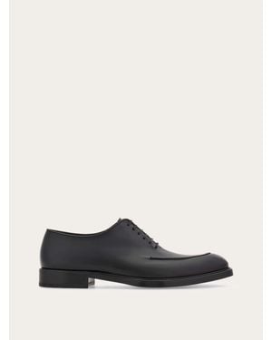 Ferragamo Oxford Shoe With Stitching Detail - White