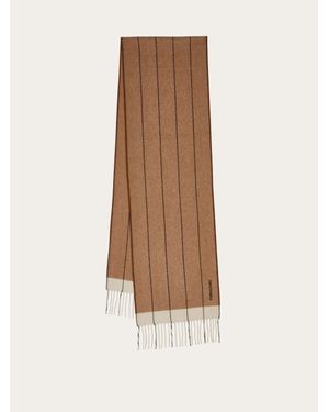 Ferragamo Mixed Cashmere Scarf - Natural