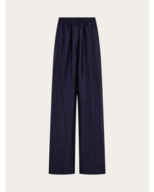 Ferragamo Silk Trouser - Blue