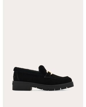 Ferragamo Donna Mocassino Fibbia Gancini Taglia - Nero