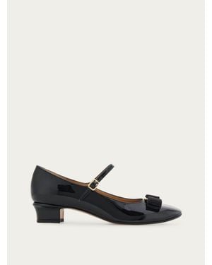 Ferragamo Vara Bow Mary Jane - White