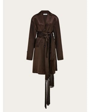 Ferragamo Satin Jacket - Natural
