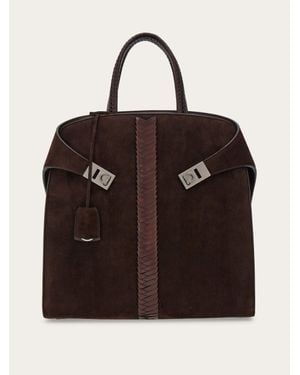 Ferragamo Hug Tote Bag - Brown