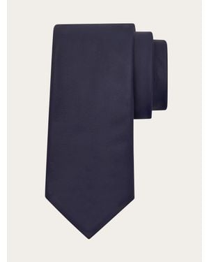 Ferragamo Nappa Leather Tie - Blue