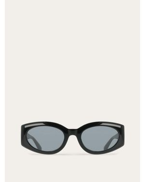 Ferragamo Rectangular Frame Sunglasses - Black