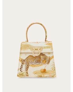 Ferragamo Iconic Top Handle (S) - Metallic
