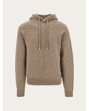 Ferragamo Hooded Knit - Natural