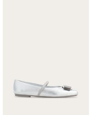 Ferragamo Ballerina new Vara plate - Neutro