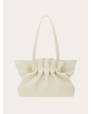 Ferragamo Femmes Soft-Bag (M) Blanc - Neutre