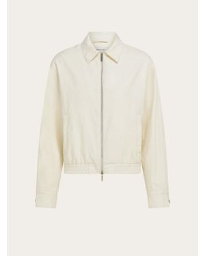 Ferragamo Linen Blouson - Natural