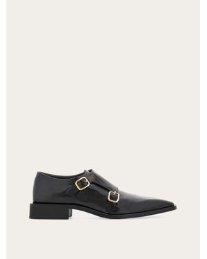Ferragamo Uomo Double Monkstrap Taglia - Bianco