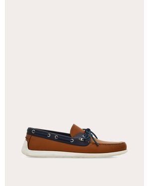 Ferragamo Boat Loafer - White