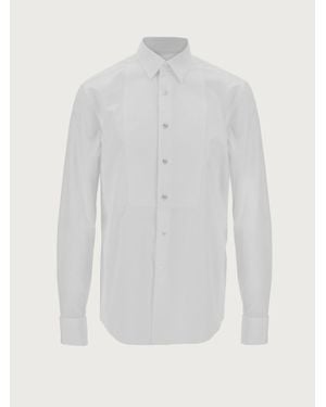 Ferragamo Tuxedo Shirt - White