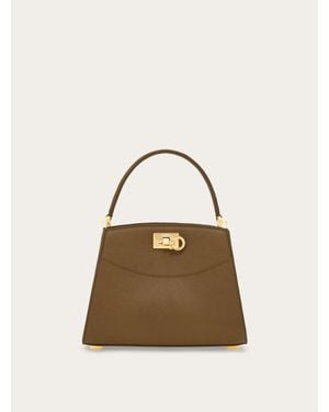 Ferragamo New Studio Box Bag (Xs) - Natural