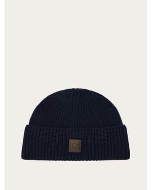 Ferragamo Knitted Beanie - Blue