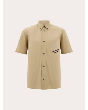 Ferragamo Short Sleeve Shirt - Natural