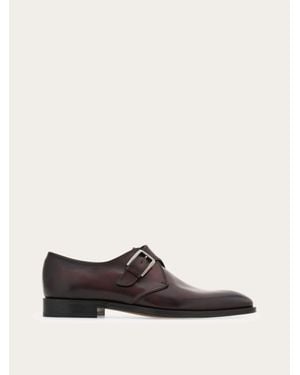 Ferragamo Single Monk Shoe .5 - Red