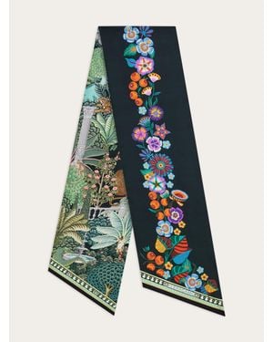 Ferragamo Garden Print Bandeau - White
