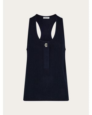 Ferragamo Knitted Top - Blue